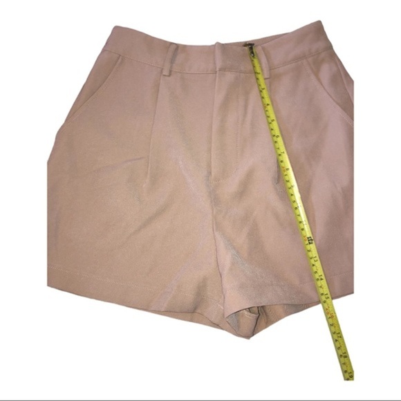 7 Seven for all mankind taupe tan pocketed pleated trouser shorts size 4 new - Picture 9 of 12